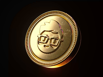Logo 3.0 3d 3d motion animated animation b3d blender3d branding crypto currency gold coin graphic design iridescence logo animation loop motion graphics nft octane realism web 3.0