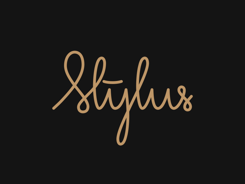 Stylus boutique logo animation animation boutique branding desdevlab fashion gold identity logo logo animation motion stylus typography