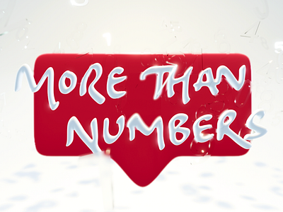 More than numbers 3d 3d art branding calligraphy glass goodtypetuesday illustration instagram lettering letters notification numbers poster reflection script type type design typo typography