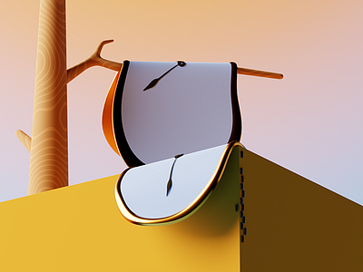 Gha - Devanagari art b3d blender blender3d clock composition dali design graphicdesign illustration melting minimal poster relativity render surreal time type typography ui