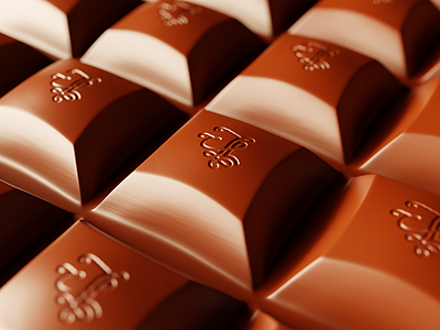 Handlettering branded chocolate