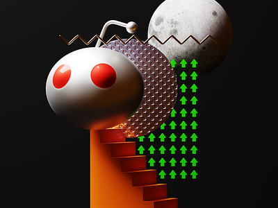 र - Reddit - Expressive typography 36daysoftype 3d abstract alien blender blender3d composition contemporary design illustration india minimalist moon reddit render stairs startup type typography upvote