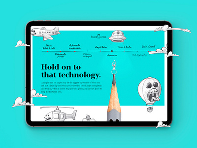 Faber-Castell Grip branding design illustration interaction interface ui