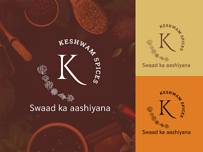 KESHWAM SPICES | LOGO DESIGN branding design graphic design illustration logo spices spices brand identity typography vector