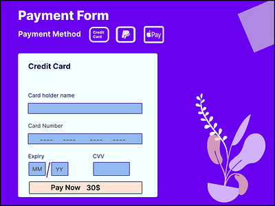 Payment Form dailiui graphic design ui uichallenge