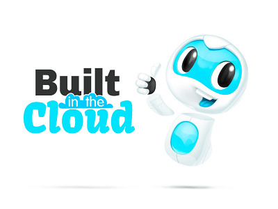 MASCOT - BUILT IN THE CLOUD 2d adobe characterdesign design illustration logo mascot