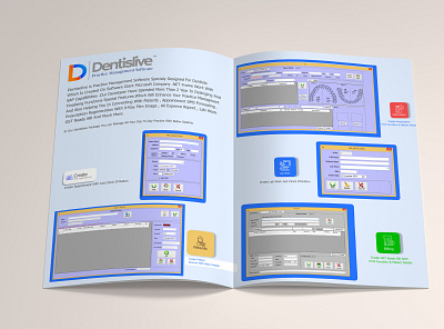 Brochure Design brochure dental design dribbble flyer icons layout service ui ux