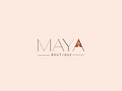 Logo Design For Maya Boutique cosmetic logo ui ux women