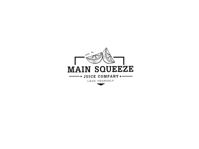 Main Squeeze logo invite juice like logo orange.coldpress