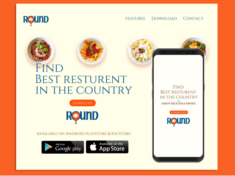 Round App Website by Zubair on Dribbble