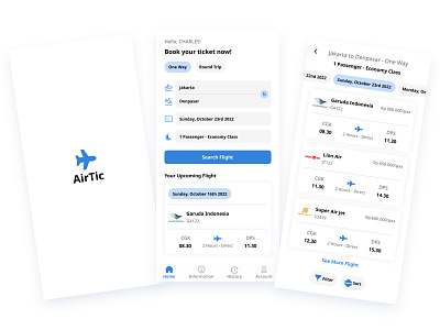 Airplane Ticket Booking Application - AirTic