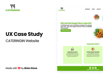 Custom Catering Order Website - CATERINGIN UX Case Study