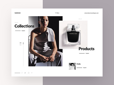 Fashion designer homepage