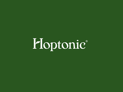 Hoptonic Wordmark beverage branding cpg hoptonic packaging san francisco