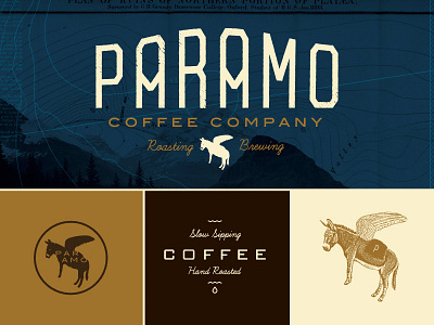 Paramo Coffee branding coffee flying burrow identity logo logotype mark san francisco the mountains