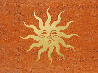 High Desert Sun branding cannabis gold leaf high desert hookah illustration logo los angeles packaging sun weed