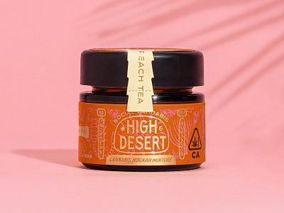 High Desert Packaging branding cannabis desert foil high desert illustration letterpress logo packaging
