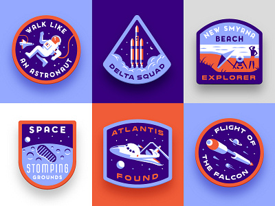 Vacationaut Badges badges florida nasa space tourism