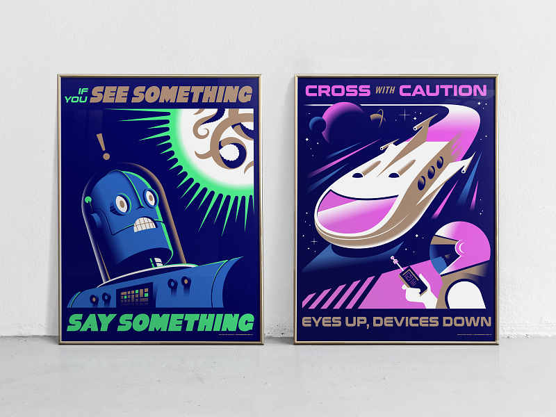 Safety Posters by Ryan Bosse on Dribbble