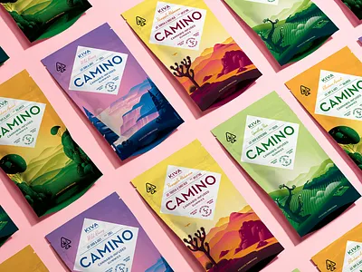 Camino Gummy Packaging branding california cannabis edibles food illustration packaging san francisco stout