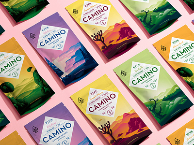 Camino Gummy Packaging branding california cannabis edibles food illustration packaging san francisco stout