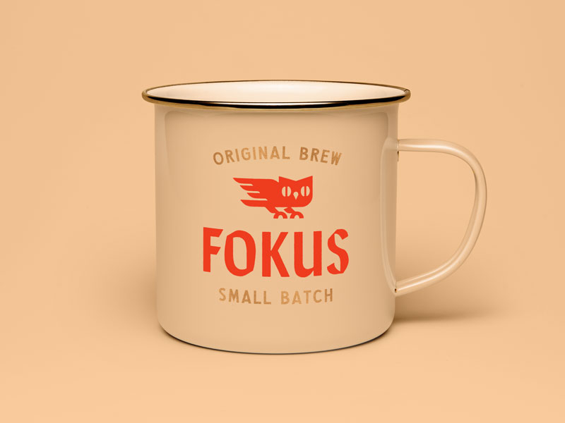 Fokus coffee bean owl san francisco branding logo coffee