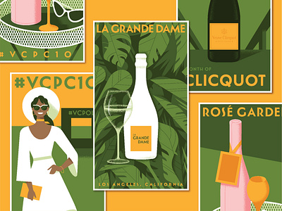 Veuve Clicquot Classic advertising illustration poster san francisco
