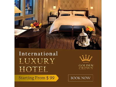 Hotel Banner branding editing graphic design hotel logo photoshop ui web designing