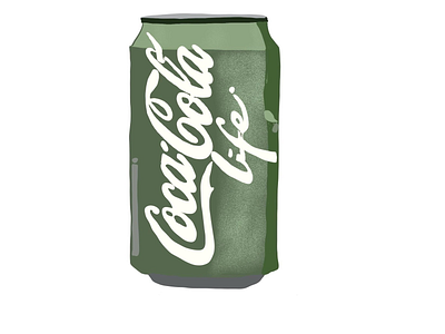 Green CocaCola! branding design graphic design logo