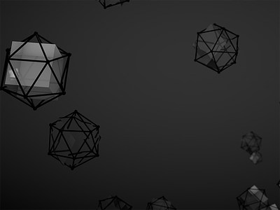 3D // Cube inside atom array 3d atom array cinema 4d dark design experience render