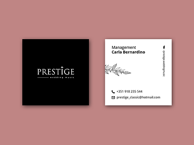 Business Card // Prestige branding design graphic visit card