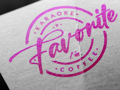 Favorite Karaoke and Coffee 3d branding graphic design logo motion graphics ui