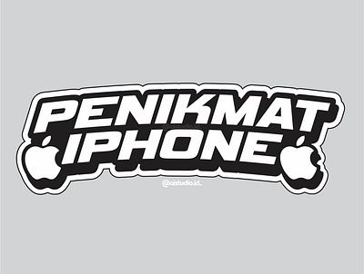 KAOS SABLON PENIKMAT IPHONE 3d animation branding graphic design logo motion graphics ui
