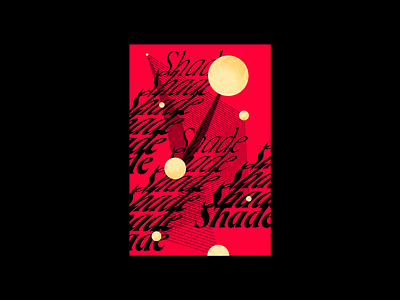 Shade abstract illustration poster shapes sphere