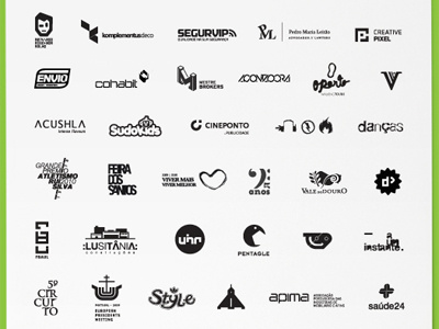 Logos R074 brand collection corporate design graphic design green group icon identity lisboa lisbon logo logotypes portugal sign type vector