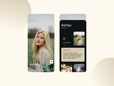 Dating - Mobile app app app design design graphic design ios mobile ui ux ux design