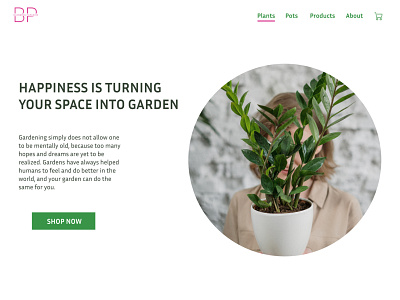 Nursery garden website figma mobile design ui web design