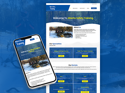 Alberta Safety Training branding ui web design