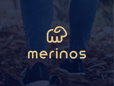 Merinos branding design logo merino sheep shoes shop
