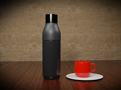 Bottle and Cup Blender 3D