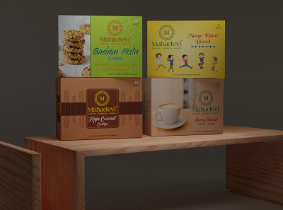Bakery Product Design & 3d Mockups bakery product branding cookies box design graphic design illustration logo product design vector