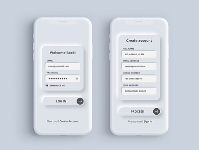 MINIMAL SOFT USER INTERFACE clean creative design graphic illustration interface minimal simple uxdesign white