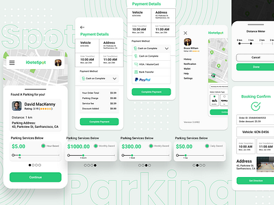 Parking App Package & Booking Design Concepts