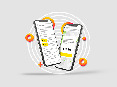 Delivery Distance Preview appdesign clean commerce creative delivery design graphic illustration minimal mobileapp orderonline product qcommerce simple ui uidesign userinterface ux uxdesign white