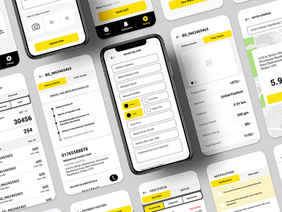 Q-Commerce Delivery Service App Design Concept app appdesign clean creative delivery design graphic illustration interfacedesign minimal mobileapp qcommerce simple software ui uidesign userinterface uxdesign uxsolution white