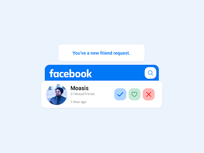 facebook - You've a friend request!