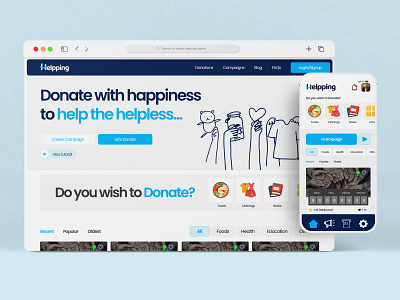 Donate with Happiness... charity clean creative design donation fundraising graphic graphic design help illustration landingpage logo minimal responsive design simple ui uidesign userexperience uxdesign white