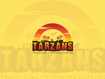 Logo Design For "TARZANS" art branding clean color creative design flat graphic icon illustration interaction logo minimal simple travel type typography ui ux vector