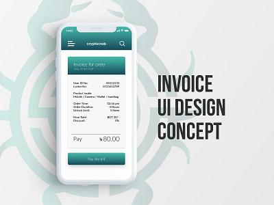 Invoice UI Design Concept app apps art branding clean color creative design flat graphic illustration interface minimal simple ui ux uxui vector website white