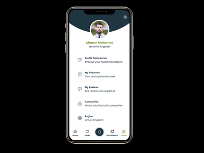 DailyUI 006: Profile app dailyui design mobile mobileapp profile recruitment ui uidesign